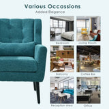 Modern Accent Chair Upholstered Foam Filled Living Room Chairs Comfy Reading Chair Mid Century W1028P162721