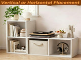 2-Cube Open Bookshelf, Freestanding Engineered Wood Storage Organizer, Vertical & Horizontal 41909889