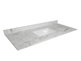 43x22 bathroom stone vanity top engineered stone carrara white marble color with rectangle 49012198