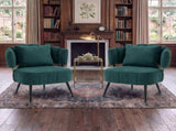 Decorative armchair with a spring seat cushion and slipcover, Chenille living room tub chair, W5188P462020