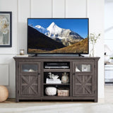2 Doors Cabinet Farmhouse Cabinet, Farmhouse TV Stand Barn Design,Modern Farmhouse TV Media Stand, W1758P199935