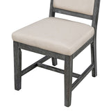 TREXM Retro Style Dining Chair Set with 4 Upholstered Chairs for Dining Room and Living Room WF305981AAB