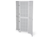 3.94ft White Painted 3-Panel Folding Screen Split-Section Design 72853291
