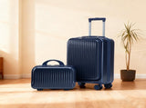 14"/20" 2 pcs/set in ABS Spinner Wheel Luggage, with Combination Lock and Front Opening Design, 14" 07544995