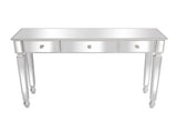 3-Drawer Mirrored Modern Style Dressing Table Entryway Table 41.73*14.96*29.92in Silver 90756593