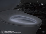 Electric Bidet Toilet Seat Adjustable Heated Seat with Dual Control Mode Elongated Smart Toilet Seat 96667333