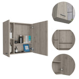 ZNTS 4-Shelf Bathroom Medicine Cabinet with Mirror B06280224