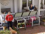 Garbage Bin Shed Stores 3 Trash Cans with Pneumatic Support Rod, with Lockable Doors & Waterproof W1598P357716