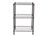 Black 3-Tier Black Wire Shelving Tower 01867869