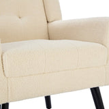 Modern Soft Teddy Material Ergonomics Accent Chair Living Room Chair Bedroom Chair Home Chair With W676P172468