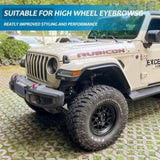 Fenders Front & Rear Fenders Compatible with 2018-2024 Jeep Wrangler JL and JLU Unlimited Rubicon, W2801P236146