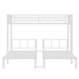 Twin over Twin & Twin Bunk Beds for 3, Twin XL over Twin & Twin Bunk Bed Metal Triple Bunk Bed, 10666024
