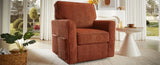 360&deg Swivel Chair Accent Barrel Armchair Swivel Sofa Chair with Side Pockets for Living Room, N719P283037J