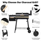 ZNTS Outdoor Black BBQ Grill 90672802