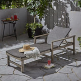 HAMPTON WOOD WICKER CHAISE LOUNGE 63763.00LMBLK