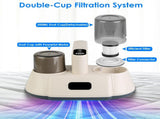 72000 Times/Min Tapping Mattress Vacuum Cleaner with UV-C Sanitizing Light, 9000PA & 15000PA Dual 87438808