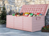 75gal 280L Outdoor Garden Plastic Storage Deck Box Chest Tools Cushions Toys Lockable Seat 97618569