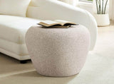 19.29 inch Irregular Fiberglass Side Table Durable, Scratch-Resistant & Waterproof End Table for W2582P575026