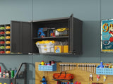 Metal Wall-Mounted Tool Storage Cabinet with 2 Locking Door 1 adjustable Shelf 1 Opened Drawer for 75192914