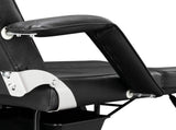 Beauty Bed, Model SBWDB, Black, PVC Upholstery, Iron Frame, 72in, Adjustable Backrest & Leg Angle, 51308411