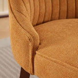 Rayon Cloth Flocking Linen Dining Chairs Channel Kitchen Dinner Chair Comfy Fabric Upholstered W1143P190236