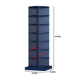 Blue 360 Rotating shoe cabinet 7 layers W1320P165030