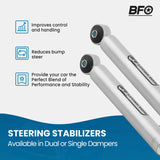 Dual Steering Stabilizer Kit for Jeep Cherokee XJ 84-01 Wrangler TJ 97-06 62247430