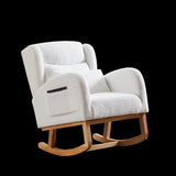 27.2"W Modern Accent High Backrest Living Room Lounge Arm Rocking Chair, Two Side Pocket W834P178233