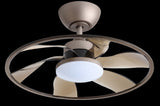 Light Pro 22 in. LED Indoor Coffee Smart Ceiling Fan with Remote Control T3177P284012