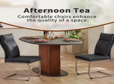 Dining chair set modern leather imitation soft cushion dining chair, with soft cushion W3851P453162