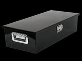 Tool Box Black, size 30"*13"*10", single lock, double chain, aluminum plate, thickness 01800613