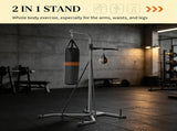 65.7-73.6 Inch 2-in-1 Freestanding Heavy Bag Stand with Speedball 76370163