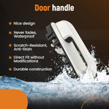 Pearl White Door Handle Front & Rear For Ford Super Duty F250 F350 JC3Z2522404AC 40504440