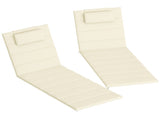 Outsunny Foldable Lounge Chair Cushion Set of 2, UPF50 230gsm Olefin and 25D High-Density Foam, W2225P485598