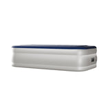 Twin Air Mattress with Built-in Pump, 18in Raised Comfort Blow up Mattress, Double Chamber Airbed, 83667549