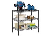 3-Tier Storage Shelf Unit,31-Inch Metal Wire Shelving Rack ,Adjustable Layer 13437255