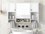 35'' x 28'' Modern Wall Mounted Bathroom Storage Cabinet, Bathroom Wall Cabinet with Mirror, 20410048
