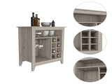 New Canaan 6-Bottle 1-Drawer 1-Shelf Bar Cabinet Light Grey B06280165
