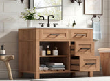 30 Inch Bathroom Vanity with SMC Sink, Ample Storage Space with 2 Drawers, Adjustable Shelves & Open N765P435262B