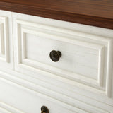 Modern White 5-Drawer Dresser for Bedroom - Ample Storage Wide Chest of Drawers, Sturdy & Safe W1785P238909
