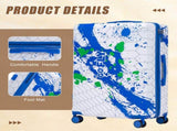 28 Inch PC Spinner Wheel Luggage, Carry on Suitcase, With Printed pattern and Combination Lock W2787P487192