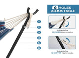 Double Hammock with Stand, Heavy Duty 2-Person Hammock for Outdoors & Indoors, Includes Portable 71083311