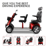 ZNTS Electric Mobility Recreational Travel Scooter for Adults,Mobility Scooters for Seniors, 4 Wheel W2153P174747