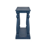U_STYLE Vintage Wood Grain Console Table with Bottom Shelf and Four Vase Legs, Suitable for N711P256976V