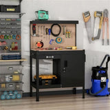 Multipurpose Tool Table, Storage Cabinet with Keys Workshop Tool Table with Slide Drawer. 77831568
