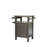 ZNTS Grill Carts Outdoor with Storage and Wheels, Whole Metal Portable Table and Storage Cabinet for BBQ, W1859P170277