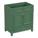 30'' Bathroom Vanity without Top,Solid Wood Frame Bathroom Storage Cabinet with Soft Closing N710P170784F