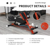 Multifunctional Sit Up Bench,Home fitness equipmentRed 13432587