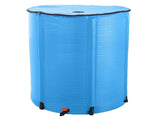 100 Gallon Folding Rain Barrel Water Collector Blue 54997231