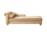 Modern Upholstery Chaise Lounge Chair with Storage Velvet W1097102810